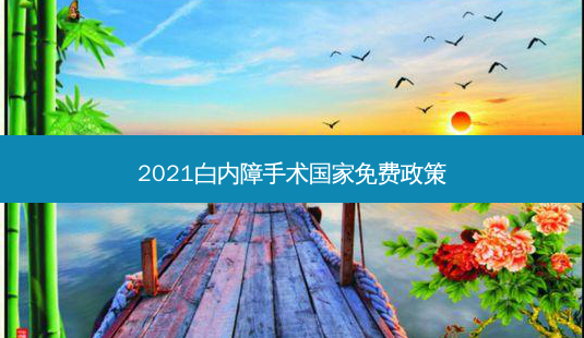 2021白内障手术国家免费政策-第1张图片-容颜讯 2021白内障手术国家免费政策-第1张图片-容颜讯