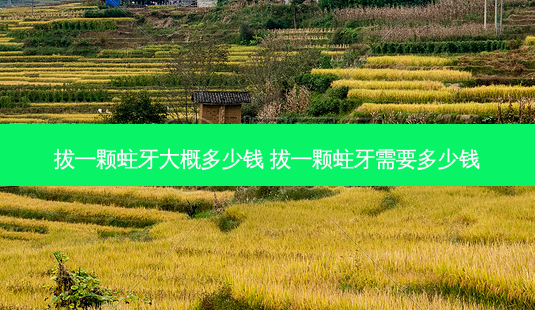 拔一颗蛀牙大概多少钱 拔一颗蛀牙需要多少钱-第1张图片-容颜讯 拔一颗蛀牙大概多少钱 拔一颗蛀牙需要多少钱-第1张图片-容颜讯