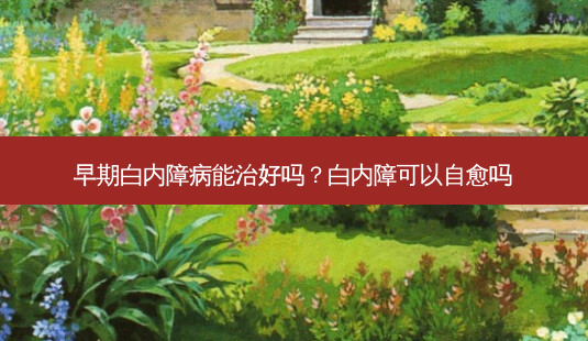 早期白内障病能治好吗?白内障可以自愈吗-第1张图片-容颜讯 早期白内障病能治好吗?白内障可以自愈吗-第1张图片-容颜讯