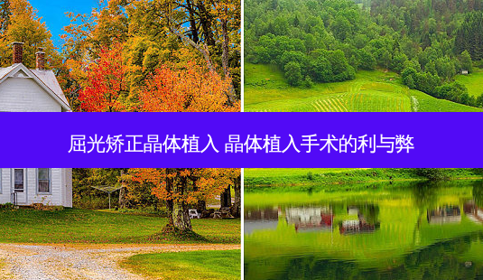 屈光矫正晶体植入 晶体植入手术的利与弊-第1张图片-容颜讯 屈光矫正晶体植入 晶体植入手术的利与弊-第1张图片-容颜讯