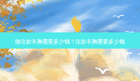 做注射丰胸需要多少钱？注射丰胸需要多少钱-第1张图片-容颜讯