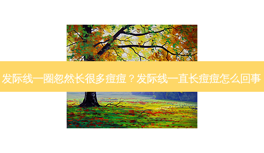 发际线一圈忽然长很多痘痘?发际线一直长痘痘怎么回事-第1张图片-容颜讯 发际线一圈忽然长很多痘痘?发际线一直长痘痘怎么回事-第1张图片-容颜讯