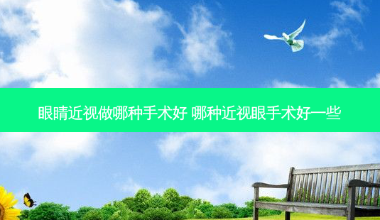 眼睛近视做哪种手术好 哪种近视眼手术好一些-第1张图片-容颜讯 眼睛近视做哪种手术好 哪种近视眼手术好一些-第1张图片-容颜讯