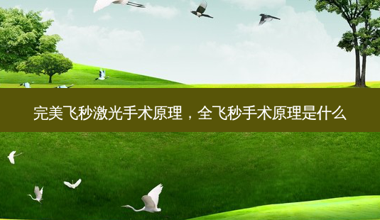 飞秒激光手术原理,全飞秒手术原理是什么-第1张图片-容颜讯 飞秒激光手术原理,全飞秒手术原理是什么-第1张图片-容颜讯