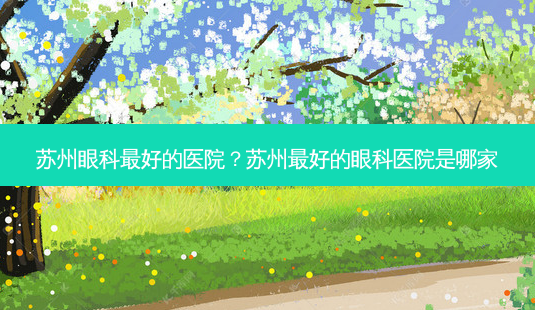 苏州眼科好的医院?苏州好的眼科医院是哪家-第1张图片-容颜讯 苏州眼科好的医院?苏州好的眼科医院是哪家-第1张图片-容颜讯