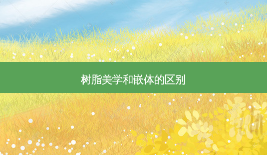 树脂美学和嵌体的区别-第1张图片-容颜讯 树脂美学和嵌体的区别-第1张图片-容颜讯