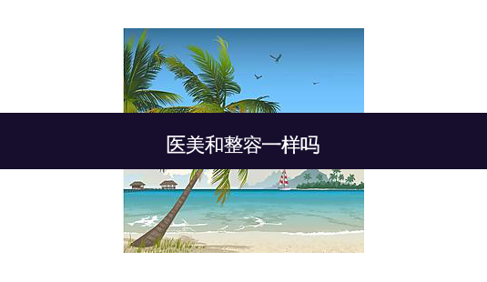 医美和整容一样吗-第1张图片-容颜讯 医美和整容一样吗-第1张图片-容颜讯