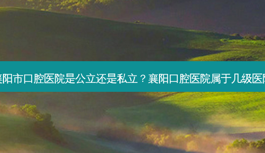 襄阳市口腔医院是公立还是私立?襄阳口腔医院属于几级医院-第1张图片-容颜讯 襄阳市口腔医院是公立还是私立?襄阳口腔医院属于几级医院-第1张图片-容颜讯