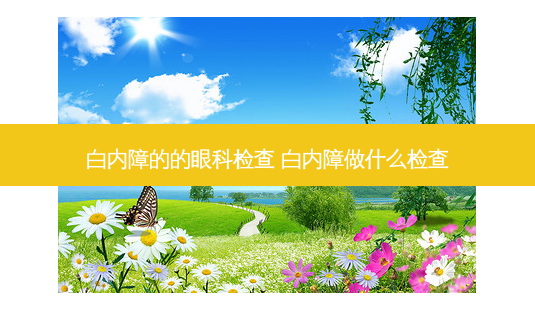 白内障的的眼科检查 白内障做什么检查-第1张图片-容颜讯 白内障的的眼科检查 白内障做什么检查-第1张图片-容颜讯