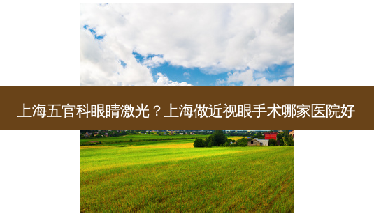 上海五官科眼睛激光?上海做近视眼手术哪家医院好-第1张图片-容颜讯 上海五官科眼睛激光?上海做近视眼手术哪家医院好-第1张图片-容颜讯