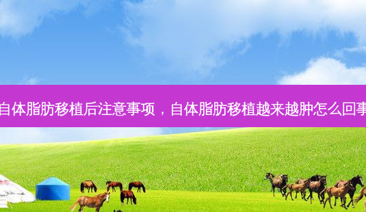 自体脂肪移植后注意事项,自体脂肪移植越来越肿怎么回事-第1张图片-容颜讯 自体脂肪移植后注意事项,自体脂肪移植越来越肿怎么回事-第1张图片-容颜讯