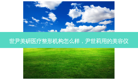 世尹美研医疗整形机构怎么样,尹世莉用的美容仪-第1张图片-容颜讯 世尹美研医疗整形机构怎么样,尹世莉用的美容仪-第1张图片-容颜讯
