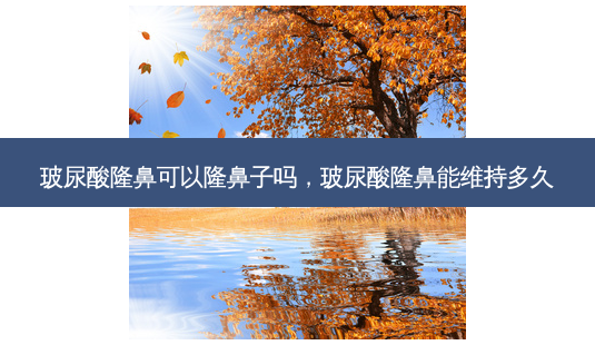 玻尿酸隆鼻可以隆鼻子吗，玻尿酸隆鼻能维持多久-第1张图片-容颜讯