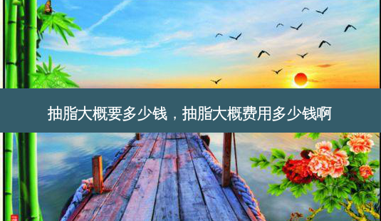 抽脂大概要多少钱,抽脂大概费用多少钱啊-第1张图片-容颜讯 抽脂大概要多少钱,抽脂大概费用多少钱啊-第1张图片-容颜讯
