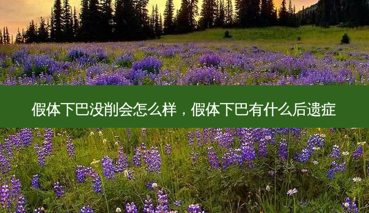 假体下巴没削会怎么样,假体下巴有什么后遗症-第1张图片-容颜讯 假体下巴没削会怎么样,假体下巴有什么后遗症-第1张图片-容颜讯