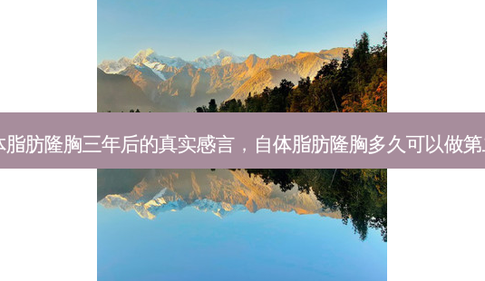 自体脂肪隆胸三年后的真实感言,自体脂肪隆胸多久可以做第二次-第1张图片-容颜讯 自体脂肪隆胸三年后的真实感言,自体脂肪隆胸多久可以做第二次-第1张图片-容颜讯