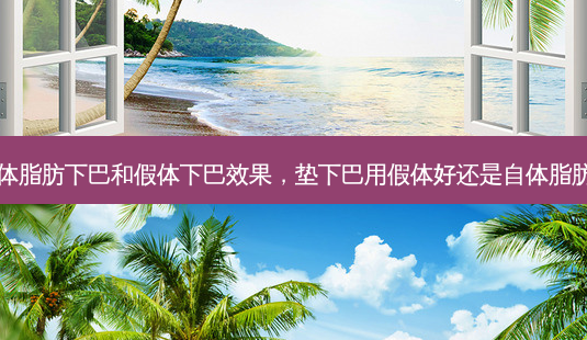自体脂肪下巴和假体下巴效果,垫下巴用假体好还是自体脂肪好-第1张图片-容颜讯 自体脂肪下巴和假体下巴效果,垫下巴用假体好还是自体脂肪好-第1张图片-容颜讯