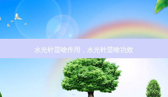 水光针是啥作用，水光针是啥功效-第1张图片-容颜讯