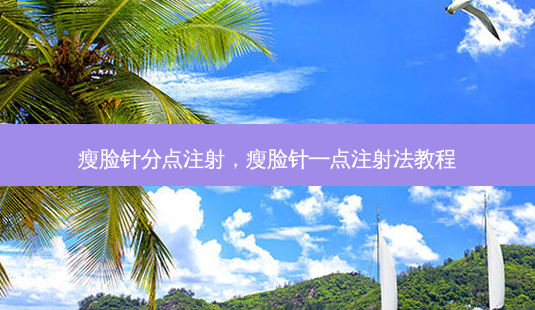 瘦脸针分点注射，瘦脸针一点注射法教程-第1张图片-容颜讯