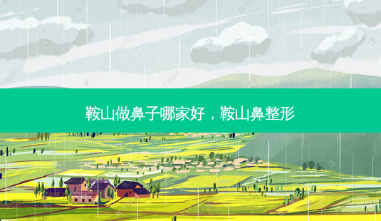 鞍山做鼻子哪家好，鞍山鼻整形-第1张图片-容颜讯