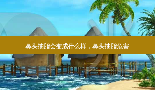 鼻头抽脂会变成什么样，鼻头抽脂危害-第1张图片-容颜讯