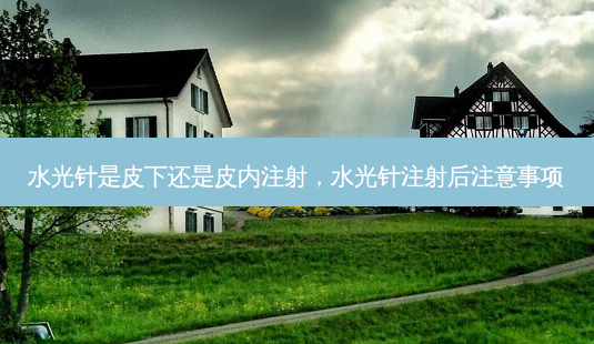 水光针是皮下还是皮内注射,水光针注射后注意事项-第1张图片-容颜讯 水光针是皮下还是皮内注射,水光针注射后注意事项-第1张图片-容颜讯