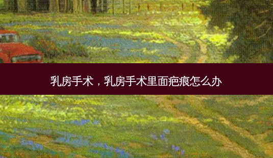  *** 手术， *** 手术里面疤痕怎么办-第1张图片-容颜讯