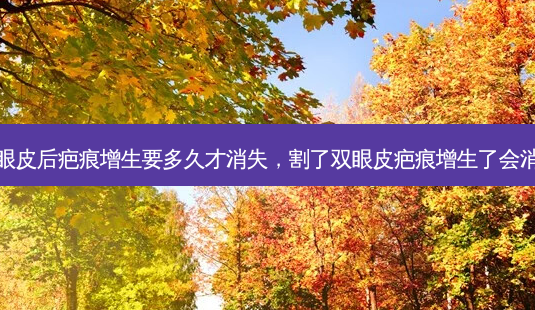 割双眼皮后疤痕增生要多久才消失,割了双眼皮疤痕增生了会消失吗-第1张图片-容颜讯 割双眼皮后疤痕增生要多久才消失,割了双眼皮疤痕增生了会消失吗-第1张图片-容颜讯