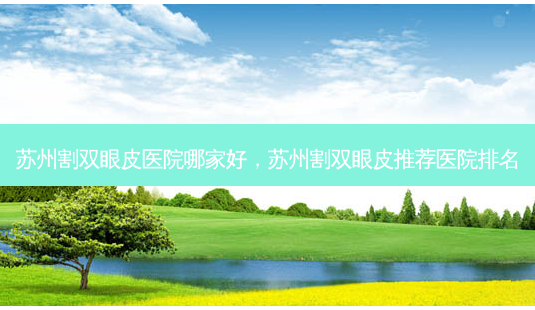 苏州割双眼皮医院哪家好，苏州割双眼皮推荐医院排名-第1张图片-容颜讯