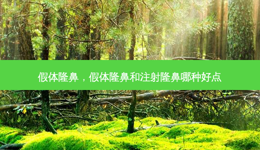 假体隆鼻,假体隆鼻和注射隆鼻哪种好点-第1张图片-容颜讯 假体隆鼻,假体隆鼻和注射隆鼻哪种好点-第1张图片-容颜讯