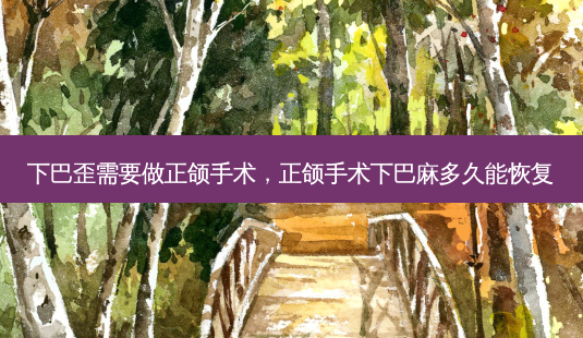 下巴歪需要做正颌手术,正颌手术下巴麻多久能恢复-第1张图片-容颜讯 下巴歪需要做正颌手术,正颌手术下巴麻多久能恢复-第1张图片-容颜讯