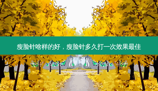 瘦脸针啥样的好，瘦脸针多久打一次效果佳-第1张图片-容颜讯