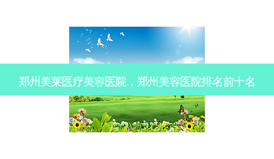 郑州美莱医疗美容医院，郑州美容医院排名前十名-第1张图片-容颜讯