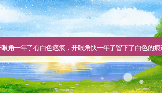 开眼角一年了有白色疤痕,开眼角快一年了留下了白色的痕迹-第1张图片-容颜讯 开眼角一年了有白色疤痕,开眼角快一年了留下了白色的痕迹-第1张图片-容颜讯