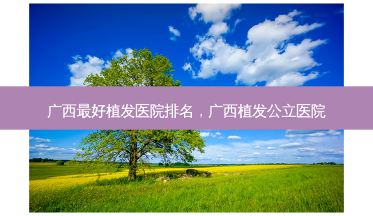 广西好植发医院排名，广西植发公立医院-第1张图片-容颜讯