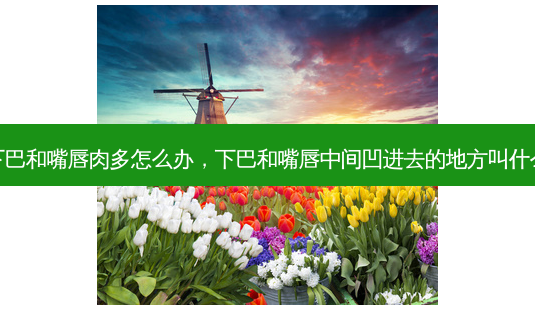 下巴和嘴唇肉多怎么办，下巴和嘴唇中间凹进去的地方叫什么-第1张图片-容颜讯