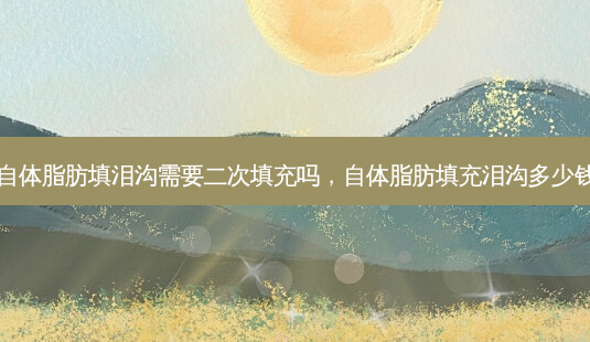 自体脂肪填泪沟需要二次填充吗，自体脂肪填充泪沟多少钱-第1张图片-容颜讯