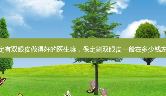 保定有双眼皮做得好的医生嘛，保定割双眼皮一般在多少钱左右-第1张图片-容颜讯