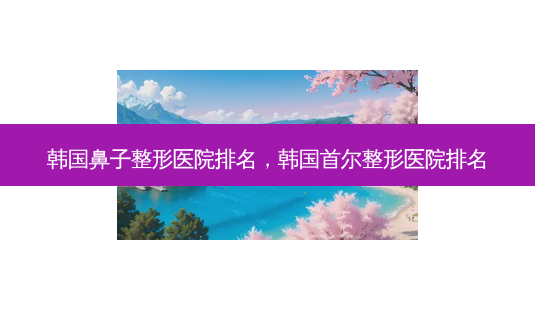韩国鼻子整形医院排名，韩国首尔整形医院排名-第1张图片-容颜讯