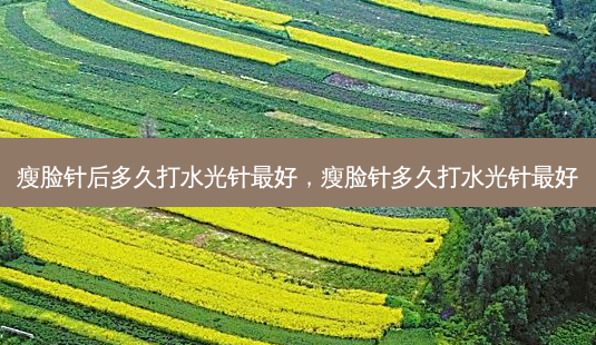 瘦脸针后多久打水光针好，瘦脸针多久打水光针好-第1张图片-容颜讯