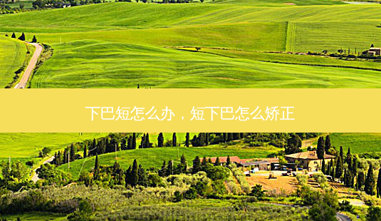 下巴短怎么办，短下巴怎么矫正-第1张图片-容颜讯