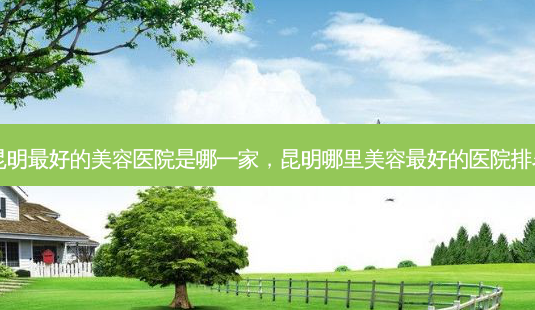昆明好的美容医院是哪一家，昆明哪里美容好的医院排名-第1张图片-容颜讯