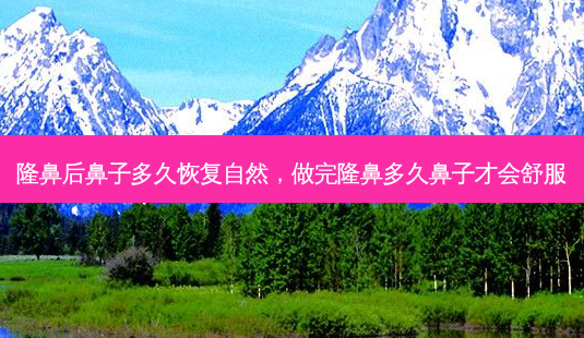 隆鼻后鼻子多久恢复自然,做完隆鼻多久鼻子才会舒服-第1张图片-容颜讯 隆鼻后鼻子多久恢复自然,做完隆鼻多久鼻子才会舒服-第1张图片-容颜讯