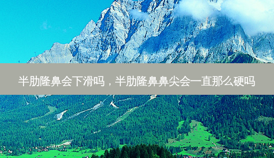 半肋隆鼻会下滑吗，半肋隆鼻鼻尖会一直那么硬吗-第1张图片-容颜讯