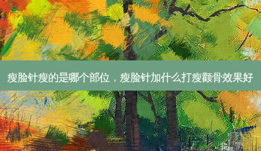 瘦脸针瘦的是哪个部位，瘦脸针加什么打瘦颧骨效果好-第1张图片-容颜讯