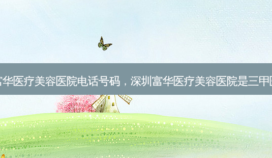 深圳富华医疗美容医院 *** 号码，深圳富华医疗美容医院是三甲医院吗-第1张图片-容颜讯