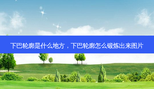 下巴轮廓是什么地方,下巴轮廓怎么锻炼出来图片-第1张图片-容颜讯 下巴轮廓是什么地方,下巴轮廓怎么锻炼出来图片-第1张图片-容颜讯