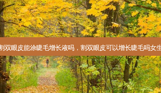 割双眼皮能涂睫毛增长液吗,割双眼皮可以增长睫毛吗女生-第1张图片-容颜讯 割双眼皮能涂睫毛增长液吗,割双眼皮可以增长睫毛吗女生-第1张图片-容颜讯