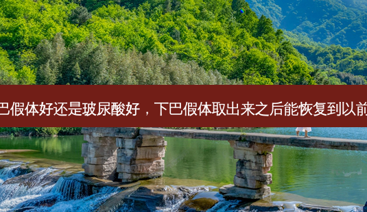 下巴假体好还是玻尿酸好，下巴假体取出来之后能恢复到以前吗-第1张图片-容颜讯