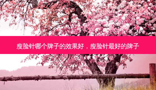 瘦脸针哪个牌子的效果好,瘦脸针好的牌子-第1张图片-容颜讯 瘦脸针哪个牌子的效果好,瘦脸针好的牌子-第1张图片-容颜讯